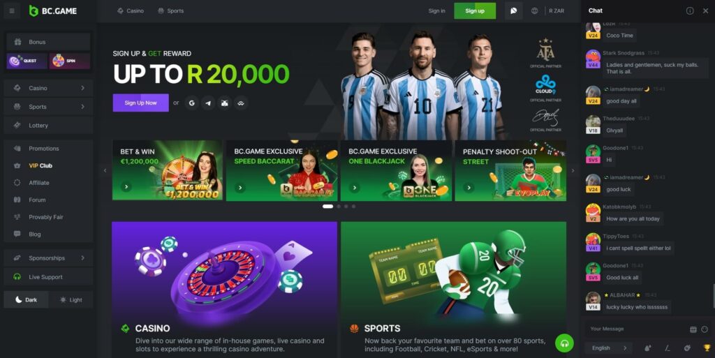 BC.Game New Bitcoin Casino