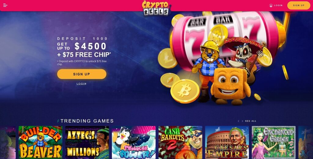 CryptoReels Bitcoin Casino Test