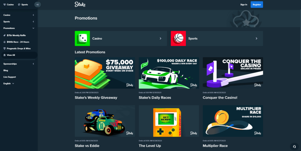 Stake Bitcoin Casino No Deposit